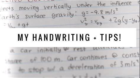 My Handwriting How To Improve Yours Youtube