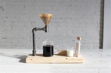 A lot of people in the world drink coffee every day, and i'm no exception , today i will show you one of the ways to create a pour over coffee maker/stand. HomeMade Modern EP54 Pipe Coffee Maker