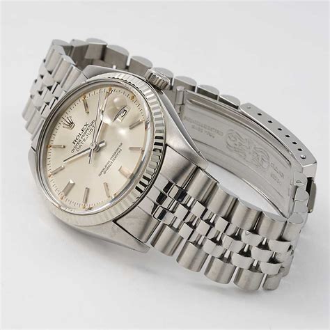 Rolex Datejust Jubilee Silver Dial 36mm 16014 New York Jewelers Chicago