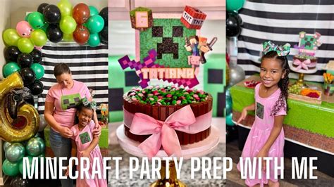 minecraft birthday party ideas prep and decorate with me ultimate party prep youtube