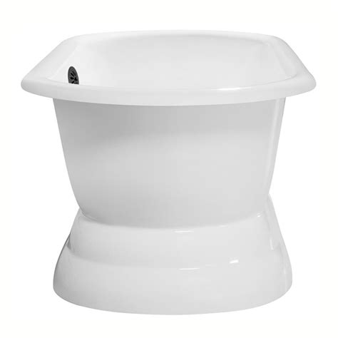 What is a deep bathtub? StreamlineBath 60" x 30" Freestanding Soaking Porcelain ...