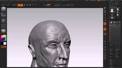 Zbrush Male Face Speed Sculpt Youtube