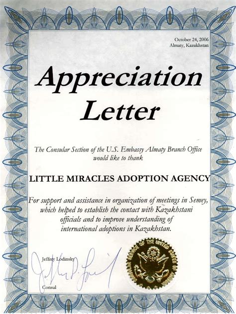 Letter Of Appreciation Sample And Templates