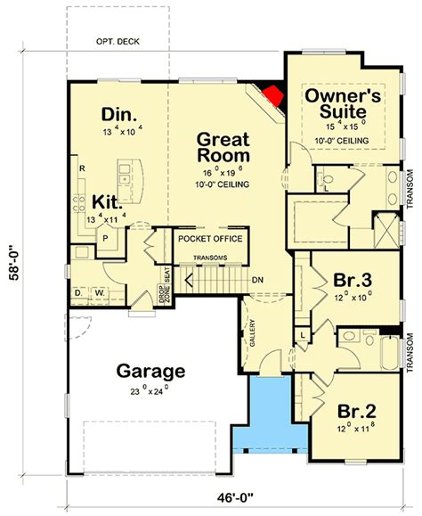 House plans, floor plans, home plans, plan it at houseplanit.com. Plan 42509DB: Craftsman Cottage House Plan with Pocket ...