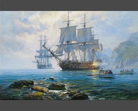 Ship Painting By Alexander Shenderov Ocean Painting Sail Boat Oil