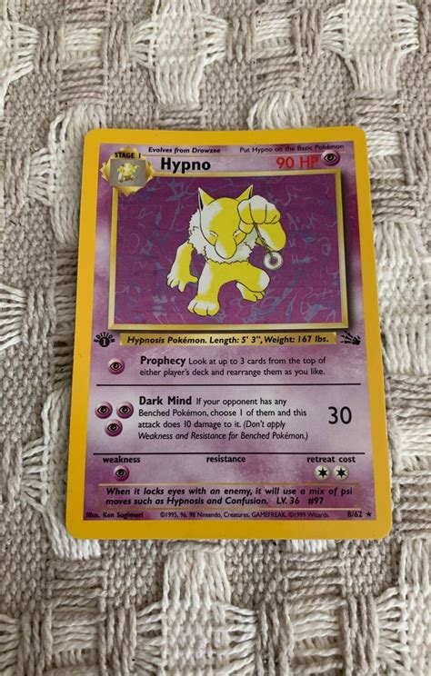 If you do, your opponent plays that supporter card. pokemon hypno first edition card | Pokemon, The darkest minds, Cards
