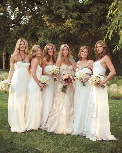 ❤️️ see more trends & collections ⤵ weddingdressesguide.com. 10 Bridal Parties Wearing White At Real Weddings | Martha ...