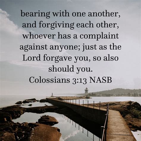 Colossians 313 Bearing With One Another And Forgiving Each Other