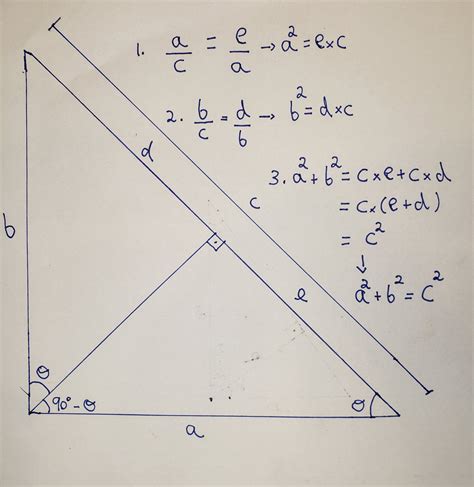 Prova Do Teorema De Pitágoras Por Semelhanã De Triângulos Line Chart