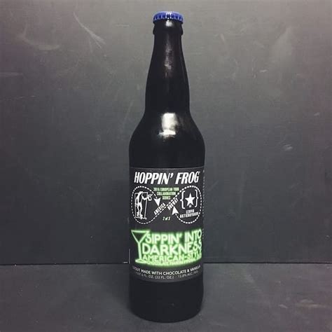 Sippin Into Darkness Hoppin Frog Usa Chocolate Stout Brew Cavern