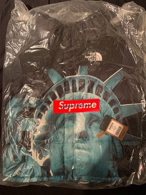 supreme supreme x tnf statue of liberty baltoro jacket grailed
