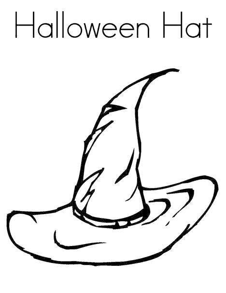 Witches Coloring Pages Halloween Hat - Free Printable Coloring Pages