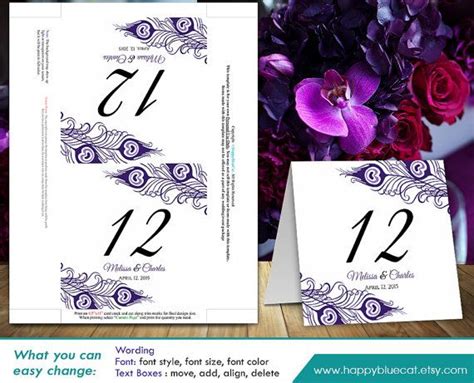 Diy Printable Table Number Card Template Instant Download Etsy Card