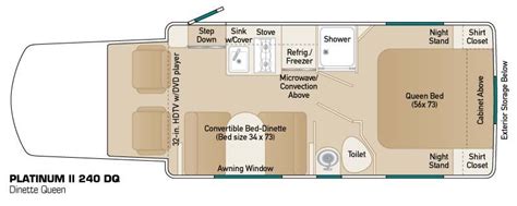 Class b motorhomes will take the luxury features up a notch, and if you like to. Luxury Small Motorhome Floorplans - Conquest Class C Motor ...