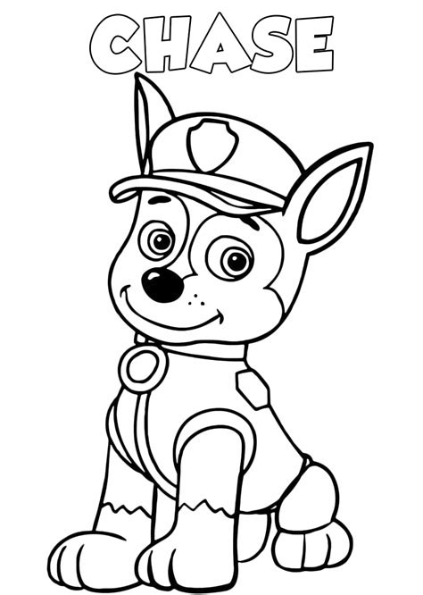 Printable Paw Patrol Coloring Page