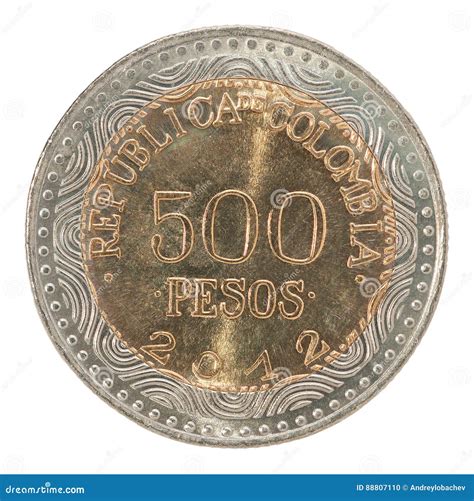 Moneda De Los Pesos De Colombia Foto de archivo - Imagen de finanzas