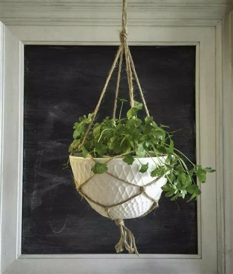 If you're going to hang lightweight and small plants, this is perfect! 9 Cheap & Easy DIY Macrame Plant Hangers | Macrame plant ...