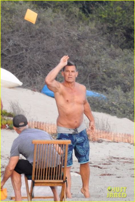 Josh Brolin Puts His Buff Body While Shirtless At The Beach Photo