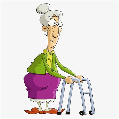 Vector Old Lady Vector Character Cartoon Characters