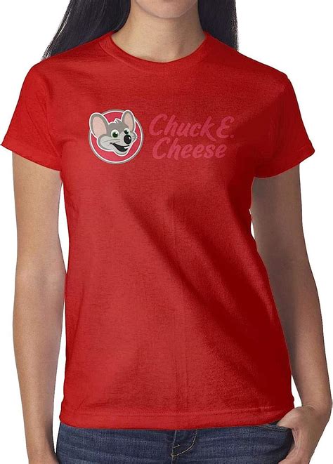 Womens Chuck E Cheese Tshirt Short Sleeve Cotton Amazonca