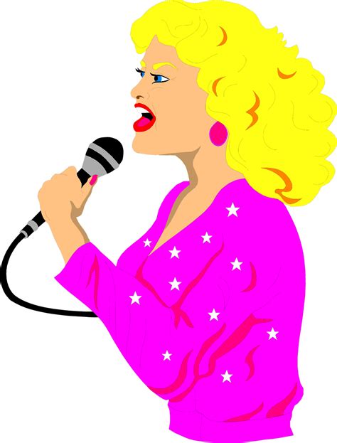 Singer | Free Stock Photo | Illustration of a beautiful blond singer ...