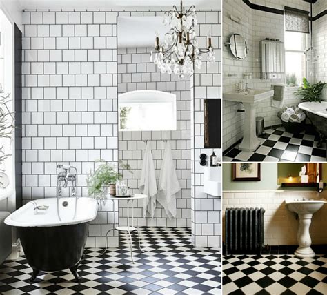 Modèle carrelage salle de bain noir et blanc- 25 décors où respire la