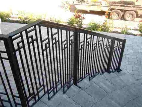 Regardless of whether you are looking for a standard style interior iron stair railing, a more elaborate artistic iron railing or a contemporary iron railing. Cast Iron Metal Railings For Stairs, Porches, and Decks ...