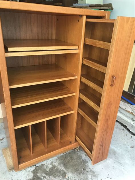 Mcm circa 1960 teak furniture. Unique teak shelving unit with a pullout section for storage. | Bookcases & Shelving Units ...
