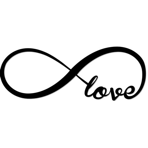 Love Forever Infinity Symbol Beautiful Solid Metal Home Etsy