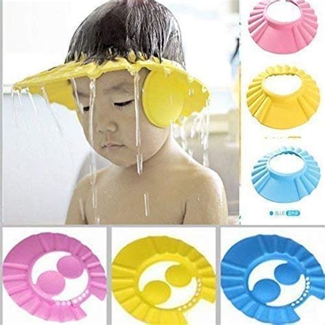 Hooded baby towels are also available in several special prints and customizable styles. Adjustable Baby Bath Shower Cap With Soft Material For ...