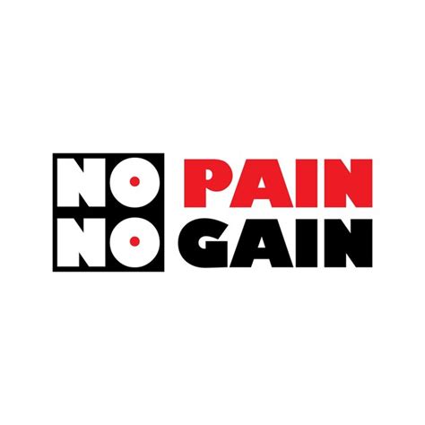 Premium Vector No Pain No Gain Typography T Shirt Design