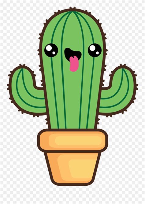 Clipart Kawaii Cactus Png Img Abcde