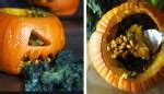 Halloween Pumpkin Bowls With Maggots And Vomit Amanda Nicole Smith