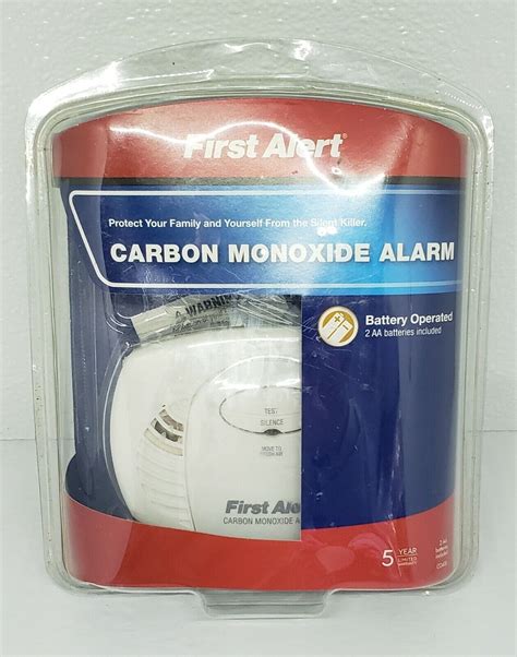 First Alert Carbon Monoxide Detector Alarm Co400 Batteries Included New