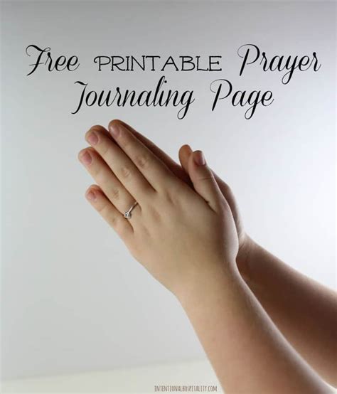 Free Daily Prayer Journal Printable N Our Fast Paced