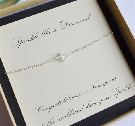 Graduation Gift Herkimer Diamond And Sterling Silver Necklace