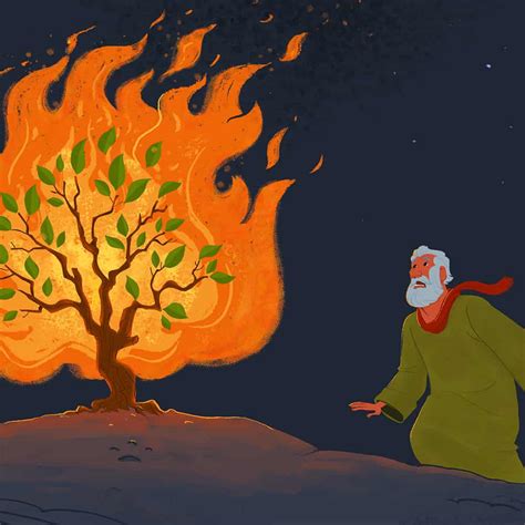 Free Images Of Moses And The Burning Bush The Meta Pictures