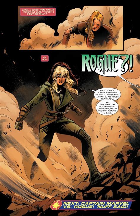 Captain Marvel vs Rogue from captain marvel 2019 #3 MMX #10 I love the