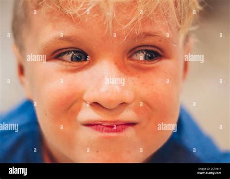 Man Blue Eyes Freckles Close Up Hi Res Stock Photography And Images Alamy