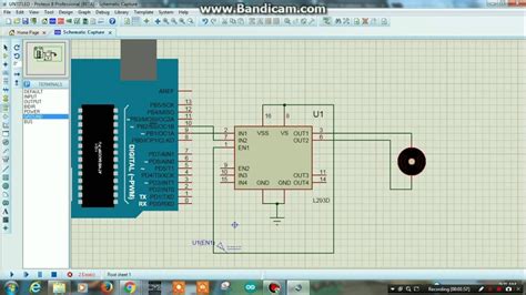 Pwm Controlling Of A Dc Motor Using L293d Arduino Proteus Simulation