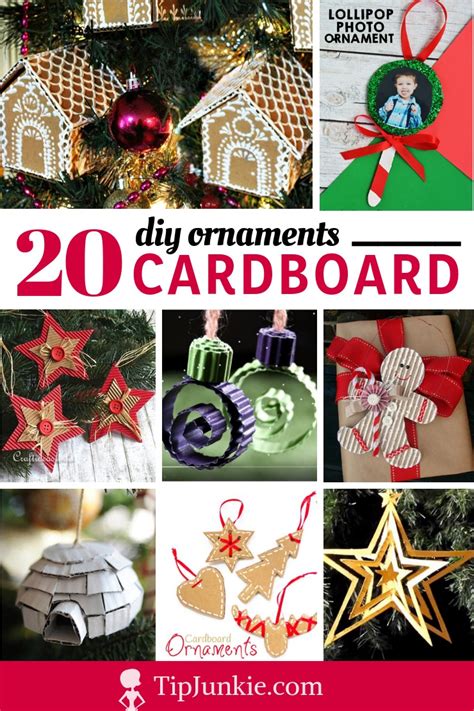 20+ Handmade Christmas Ornaments Using Cardboard!  Tip Junkie