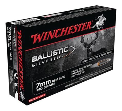 Winchester Supreme 7mm Rem Mag Ballistic Silvertip 140gr 20box10case