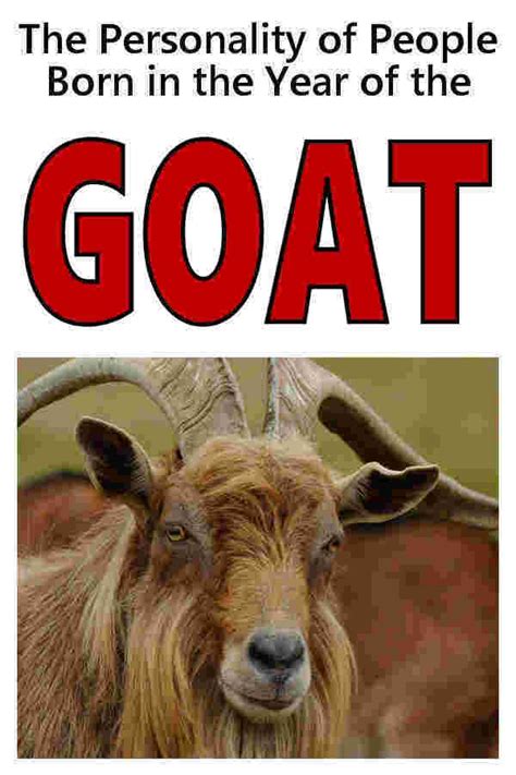 Year Of The Goat Personality Of People Born In The Year Of The Goat