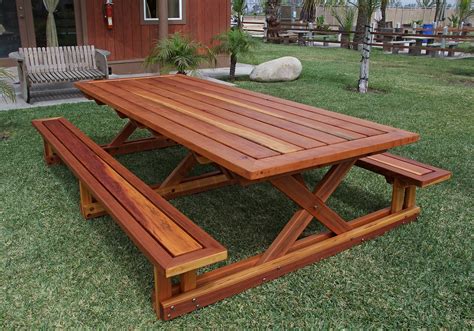 Build A Picnic Table Outdoor Picnic Tables Picnic Bench Wooden Bench Outdoor Wooden Garden