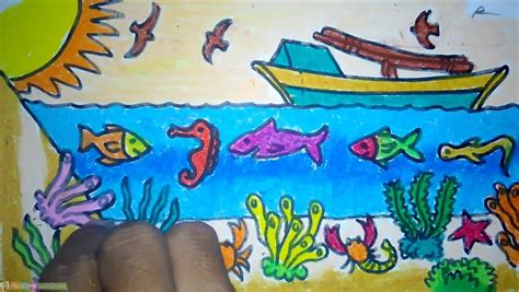 Cara menggambar dan mewarnai pemandangan bawah laut youtube via www.youtube.com. √120 Sketsa Gambar Pemandangan Alam Bagus dan Berwarna ...