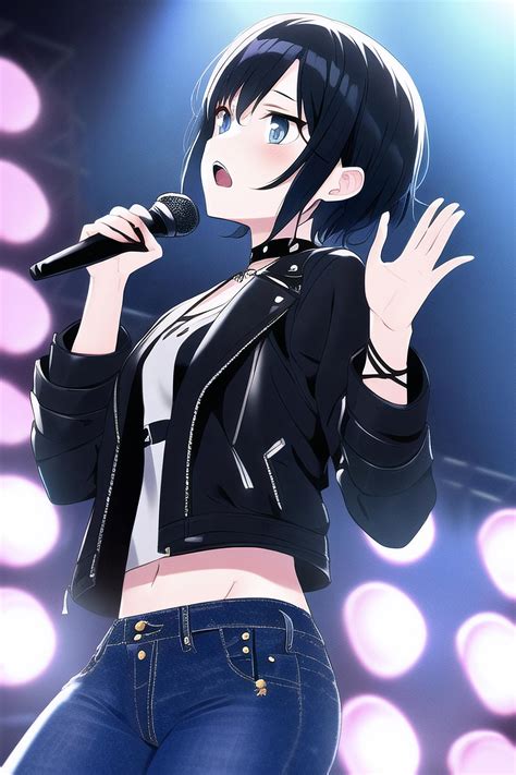 Novelai Anime Girl Singing By Darkprncsai On Deviantart