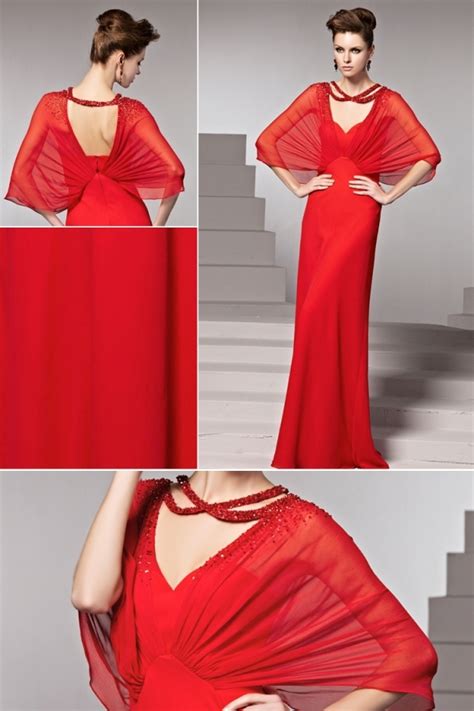Maybe you would like to learn more about one of these? Robe soirée rouge à manche chauve souris transparente ...