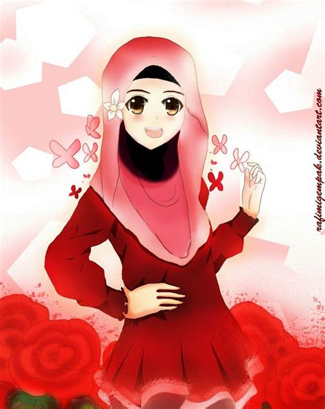 Pin Oleh Anjum Di Beauty Seni Islamis Gadis Animasi Animasi