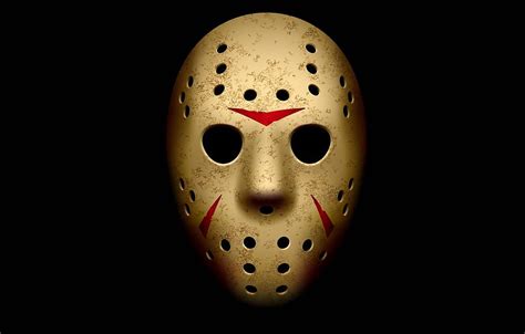 Mask Friday The 13th Jason Voorhees Black Background Jason Voorhees