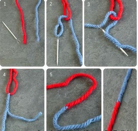 When joining wool during knitting, i never knot the ends together. The Russian Knot- How To Tie Yarn Without A Knot ...